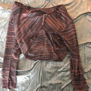 NWT open back slouchy sweater